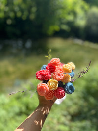 Bouquet de fleurs parfumées - bougie