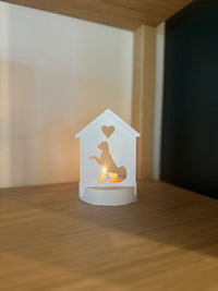 Bougeoir hommage – animal chien