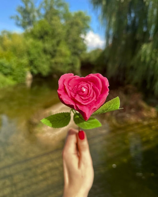 Rose parfumée - bougie