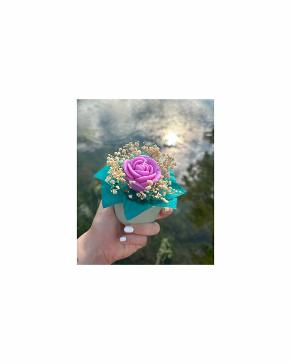 Bouquet de rose parfumée - bougie