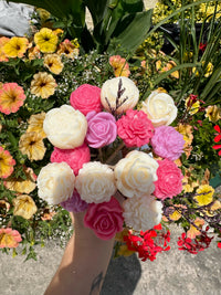 Bouquet de fleurs parfumées - bougie